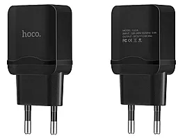 Сетевое зарядное устройство Hoco C22A + Lightning Cable Black - миниатюра 3