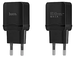 Сетевое зарядное устройство Hoco C22A 2.4a home charger + Lightning cable black - миниатюра 3 Сетевое зарядное устройство Hoco C22A 2.4a home charger + Lightning cable black - миниатюра 3