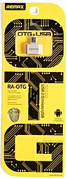 OTG-перехідник Remax Micro USB Gold (RA-OTG) - мініатюра 7