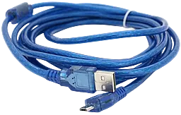 Кабель Voltronic USB-A - micro USB 12w 2.4a 3м cable Blue (YT-AM/Mc-3B/02140) - фото Кабель Voltronic USB-A - micro USB 12w 2.4a 3м cable Blue (YT-AM/Mc-3B/02140)