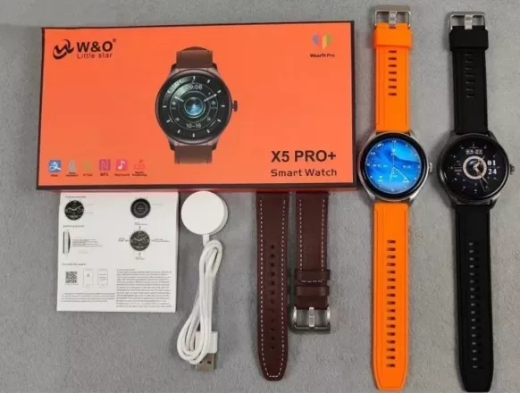 Смарт-годинник W&O X5 Pro Plus Silver - фото 2