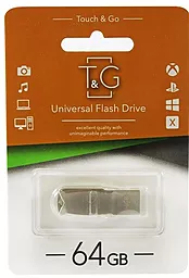 Флешка T&G Metal Series 64GB USB 2.0 (TG100-64G) Silver - фото Флешка T&G Metal Series 64GB USB 2.0 (TG100-64G) Silver