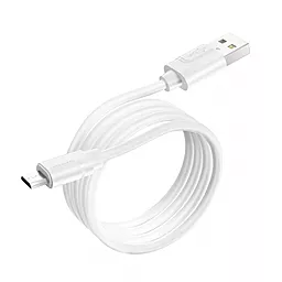 Кабель Borofone BX55 Harmony Silicone USB-A - micro USB 12w 2.4a 1м cable White - миниатюра 2 Кабель Borofone BX55 Harmony Silicone USB-A - micro USB 12w 2.4a 1м cable White - миниатюра 2