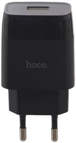 Сетевое зарядное устройство Hoco C72A Glorious 2.1a home charger black - фото 2