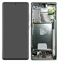 Дисплей Samsung Galaxy Note 20 N980, N981 з тачскріном і рамкою, (OLED), Grey