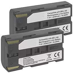 Аккумулятор для видеокамеры Samsung SB-L160 (2200 mAh) - миниатюра 3 Аккумулятор для видеокамеры Samsung SB-L160 (2200 mAh) - миниатюра 3