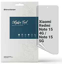Гидрогелевая пленка ArmorStandart Matte для Xiaomi Redmi Note 15 4G / Note 15 5G (ARM89628) - фото Гидрогелевая пленка ArmorStandart Matte для Xiaomi Redmi Note 15 4G / Note 15 5G (ARM89628)