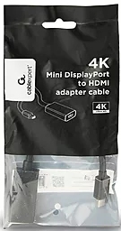 Видео переходник (адаптер) Cablexpert Mini DisplayPort - HDMI M-F Black (A-mDPM-HDMIF4K-01) - миниатюра 3