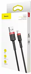 Кабель USB Baseus Cafule Lightning Cable Black/Red (CALKLF-B19) - миниатюра 3