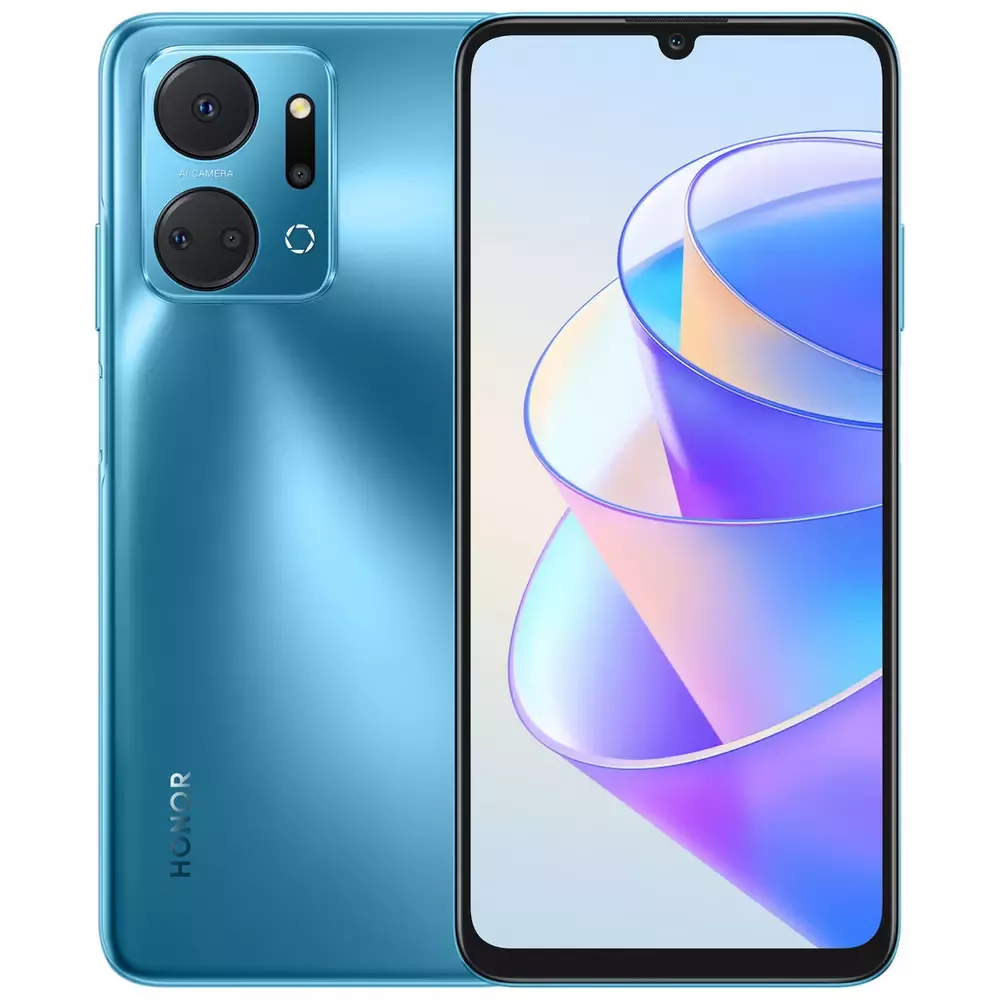 Смартфон Honor X7A 4/128GB Ocean Blue - фото 1
