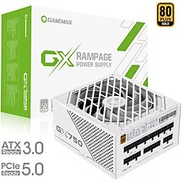 Блок питания GAMEMAX GX-750 PRO WH (ATX3.0 PCIe5.0) - миниатюра 11