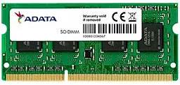 Оперативна пам'ять для ноутбука ADATA 4GB SoDIMM DDR3L 1600 MHz (ADDS1600W4G11-S)