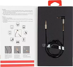 Аудио кабель Joyroom JR-S600 AUX mini Jack 3.5mm M/M Cable 1 м black - миниатюра 3