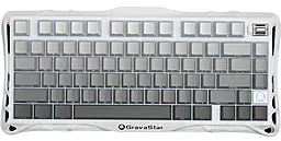 Клавиатура GravaStar Mercury K1 TKL Wireless/Bluetooth/USB UA White (GSK1_GWHT) - фото Клавиатура GravaStar Mercury K1 TKL Wireless/Bluetooth/USB UA White (GSK1_GWHT)
