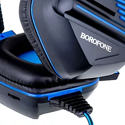 Наушники Borofone BO101 Racing Black/Blue - миниатюра 3