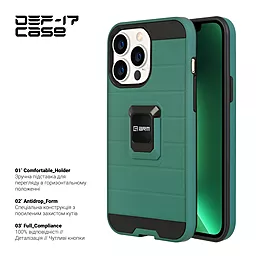 Чохол ArmorStandart DEF17 case для Apple iPhone 12/12 Pro Military Green (ARM61335) - мініатюра 2
