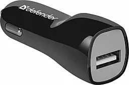 Автомобильное зарядное устройство Defender 1a car charger + micro USB cable black (UCC-12)