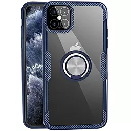 Чехол Deen CrystalRing Apple iPhone 12 Pro Max Clear/Dark Blue