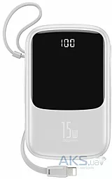Повербанк Baseus Qpow 20000 mAh 15W Lightning White (PPQD-F02)