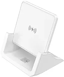 Бездротовий (індукційний) зарядний пристрій Borofone BQ20 Wings multifunctional 15w wireless charger Уцінка white - фото Бездротовий (індукційний) зарядний пристрій Borofone BQ20 Wings multifunctional 15w wireless charger Уцінка white