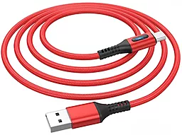 Кабель Hoco U79 Admirable Smart Power USB-A - micro USB 12w 2.4a 1.2м cable Red - мініатюра 2 Кабель Hoco U79 Admirable Smart Power USB-A - micro USB 12w 2.4a 1.2м cable Red - мініатюра 2