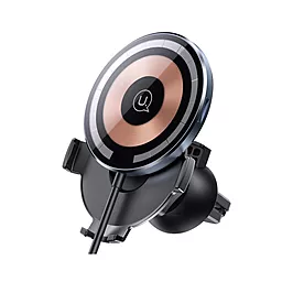 Держатель магнитный Usams CD164 Transparent Magnetic Car Wireless Charger Transparent - фото Держатель магнитный Usams CD164 Transparent Magnetic Car Wireless Charger Transparent
