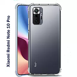 Чехол BeCover Anti-Shock для Xiaomi Redmi Note 10 Pro Clear (706976) - фото Чехол BeCover Anti-Shock для Xiaomi Redmi Note 10 Pro Clear (706976)
