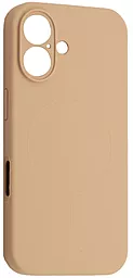 {"ru": "Чехол", "uk": "Чохол"} Silicone Case Full Camera Fine Ring MagSafe для Apple iPhone 16  Desert Gold