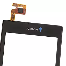 Сенсор (тачскрин) Nokia Lumia 520, Lumia 525 RM-914 with frame Black - миниатюра 3