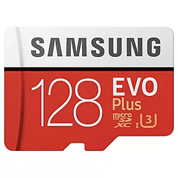 Карта пам'яті Samsung microSDXC 128GB Class 10 UHS-I U3 + SD-адаптер (MB-MC128GA/RU) - мініатюра 2