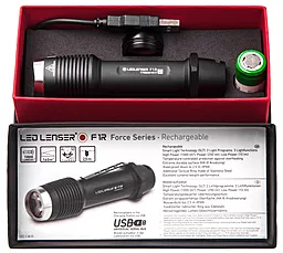 Ліхтарик акумуляторний LedLenser F1R (8701R) (1x18650) - мініатюра 5 Ліхтарик акумуляторний LedLenser F1R (8701R) (1x18650) - мініатюра 5