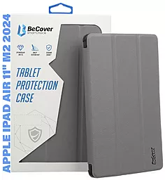 Чехол для планшета BeCover Smart Case для Apple iPad Air 11" M2 2024, iPad M3 2025 Gray (711386) - фото Чехол для планшета BeCover Smart Case для Apple iPad Air 11" M2 2024, iPad M3 2025 Gray (711386)