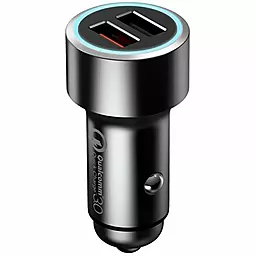Автомобильное зарядное устройство с быстрой зарядкой 70mai Xiaomi Car Charger 2USB 3A/1A Black (Midrive CC02) - фото Автомобильное зарядное устройство с быстрой зарядкой 70mai Xiaomi Car Charger 2USB 3A/1A Black (Midrive CC02)