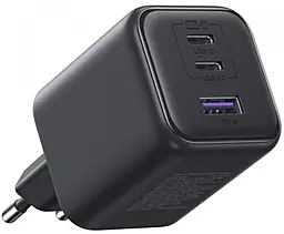 Сетевое зарядное устройство с быстрой зарядкой Ugreen X527 45w PD GaN 2xUSB-C/USB QC3.0 home charger gray (65156B) - фото Сетевое зарядное устройство с быстрой зарядкой Ugreen X527 45w PD GaN 2xUSB-C/USB QC3.0 home charger gray (65156B)