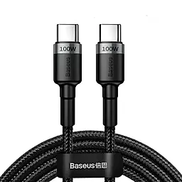 Кабель Baseus Cafule Flash Charging USB Type-C - Type-C 100w 5a 1м PD cable Gray/Black (CATKLF-DLG1) - фото Кабель Baseus Cafule Flash Charging USB Type-C - Type-C 100w 5a 1м PD cable Gray/Black (CATKLF-DLG1)