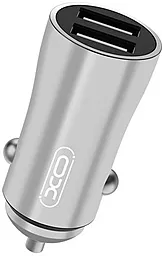 Автомобильное зарядное устройство XO CC28 17.5w 2xUSB-A ports car charger silver - фото Автомобильное зарядное устройство XO CC28 17.5w 2xUSB-A ports car charger silver