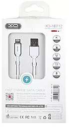 Кабель XO NB112 USB-A - Lightning 12w 3a 1м cable White - миниатюра 3 Кабель XO NB112 USB-A - Lightning 12w 3a 1м cable White - миниатюра 3