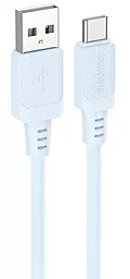 Кабель Borofone BX115 Lotto USB-A - Type-C 15w 3a 1м cable Blue