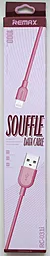 Кабель Remax Souffle USB-A - Lightning 12w 2.4a 1м cable Red (RC-031i) - миниатюра 2