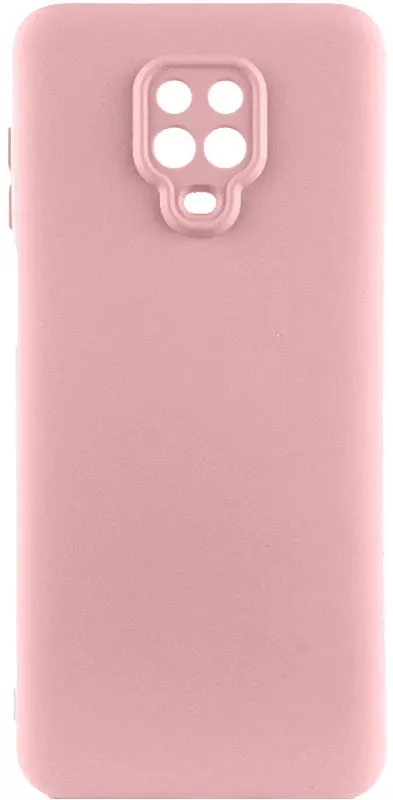 Чехол GETMAN Liquid Silk Full Camera для Xiaomi Redmi Note 9s, Redmi Note 9 Pro, Redmi Note 9 Pro Max Pink - фото 1