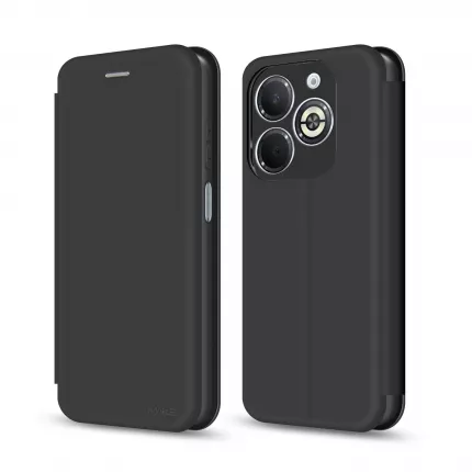 Чехол MAKE для Infinix Smart 8 Plus/8 Pro Flip  Black (MCP-IS8PL/8P) - фото 1