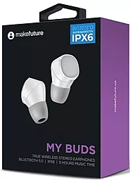 Навушники MakeFuture MyBuds White (MEP-TW01WH) - мініатюра 3