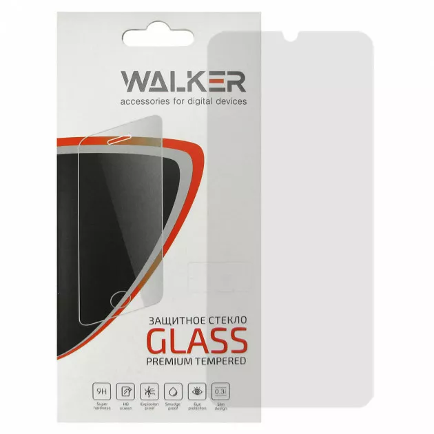 Защитное стекло Walker 2.5D Xiaomi Redmi Note 8 Pro Clear (тех. пак.) - фото 1