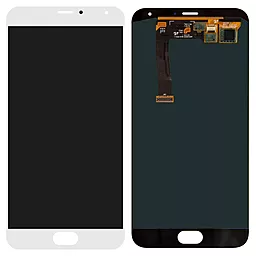 Дисплей Meizu MX5, MX5e (M575) с тачскрином, оригинал, White