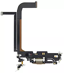 Нижній шлейф Apple iPhone 13 Pro Max з роз'ємом зарядки, з мікрофоном Original Gold - фото Нижній шлейф Apple iPhone 13 Pro Max з роз'ємом зарядки, з мікрофоном Original Gold