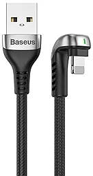 Кабель Baseus Green U-Shaped Lamp Mobile Game USB-A - Lightning 12w 2.4a 1м cable Black (CALUX-A01) - фото Кабель Baseus Green U-Shaped Lamp Mobile Game USB-A - Lightning 12w 2.4a 1м cable Black (CALUX-A01)