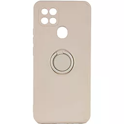 Чехол Epik TPU Candy Ring Full Camera для Oppo A15s, Oppo A15 Antique White