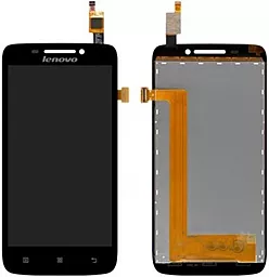 Дисплей Lenovo S650, S658 з тачскріном, Black - фото Дисплей Lenovo S650, S658 з тачскріном, Black