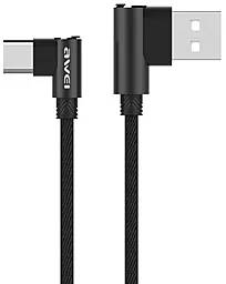 USB Кабель Awei CL-33 Data USB Type-C  Cable Black