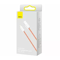 Кабель Baseus Dynamic Series USB-A - Lightning 12w 2.4a 2м cable Orange (CALD000507) - миниатюра 4 Кабель Baseus Dynamic Series USB-A - Lightning 12w 2.4a 2м cable Orange (CALD000507) - миниатюра 4
